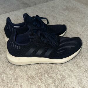 Adidas Navy Sneakers with Beige Sole